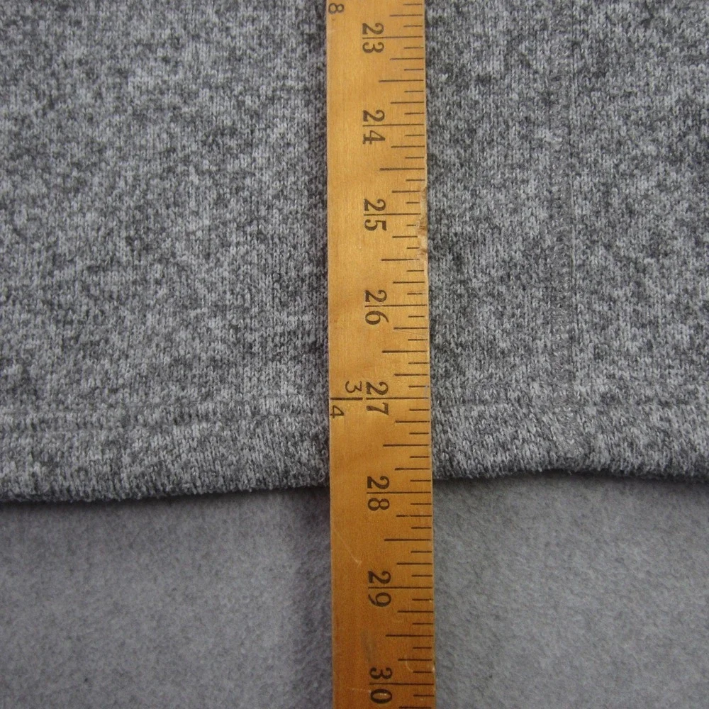 The North Face Sweater Mens Large Gray Heather Gordon Lyons 1/4‎ Zip Fleece